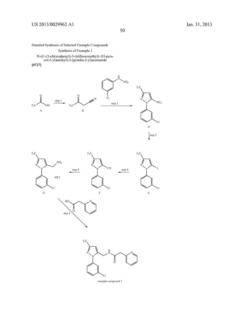 Substituted Heteroaromatic Pyrazole-Containing Carboxamide and Urea     Compounds as Vanilloid Receptor Ligands - diagram, schematic, and image 51