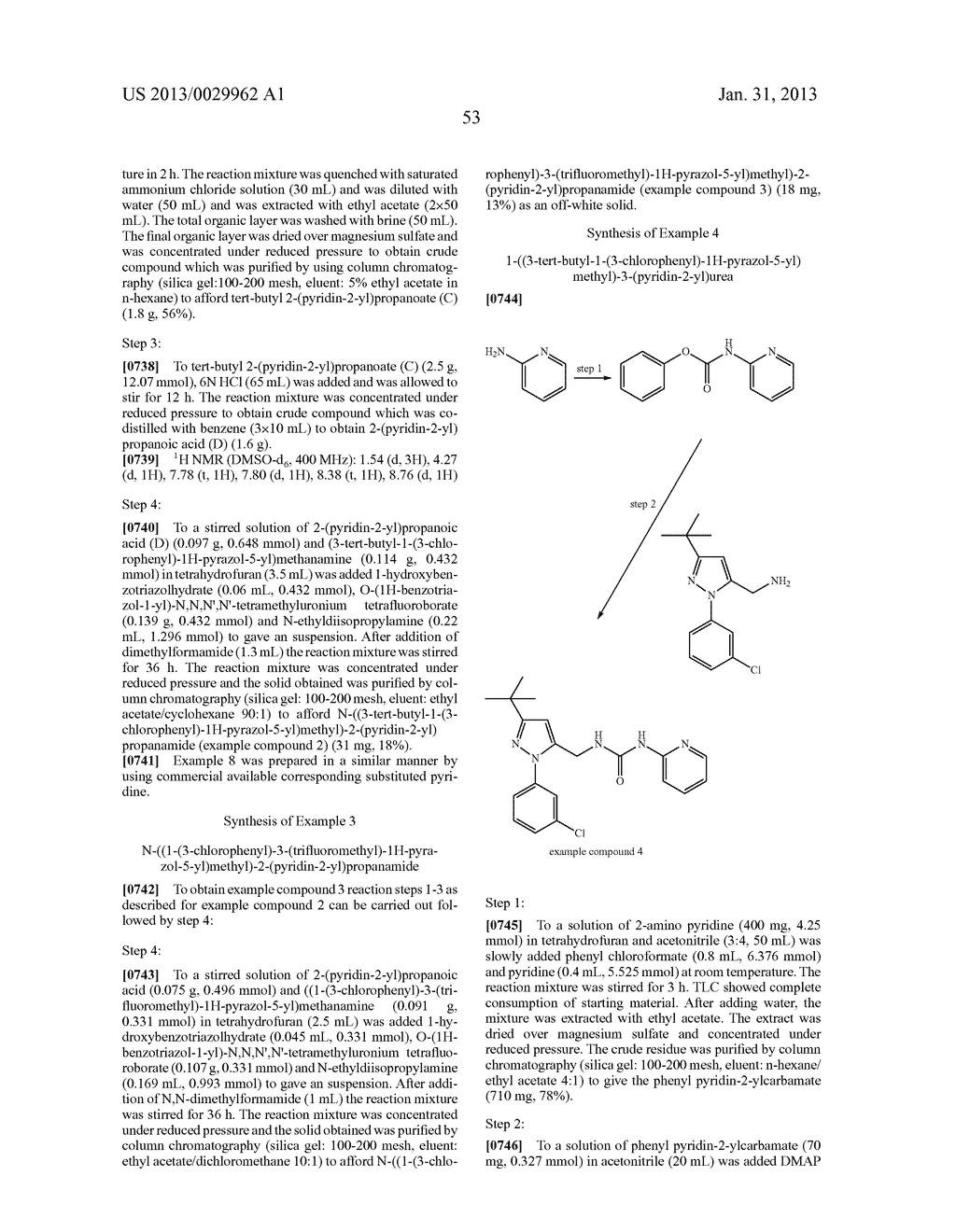 Substituted Heteroaromatic Pyrazole-Containing Carboxamide and Urea     Compounds as Vanilloid Receptor Ligands - diagram, schematic, and image 54