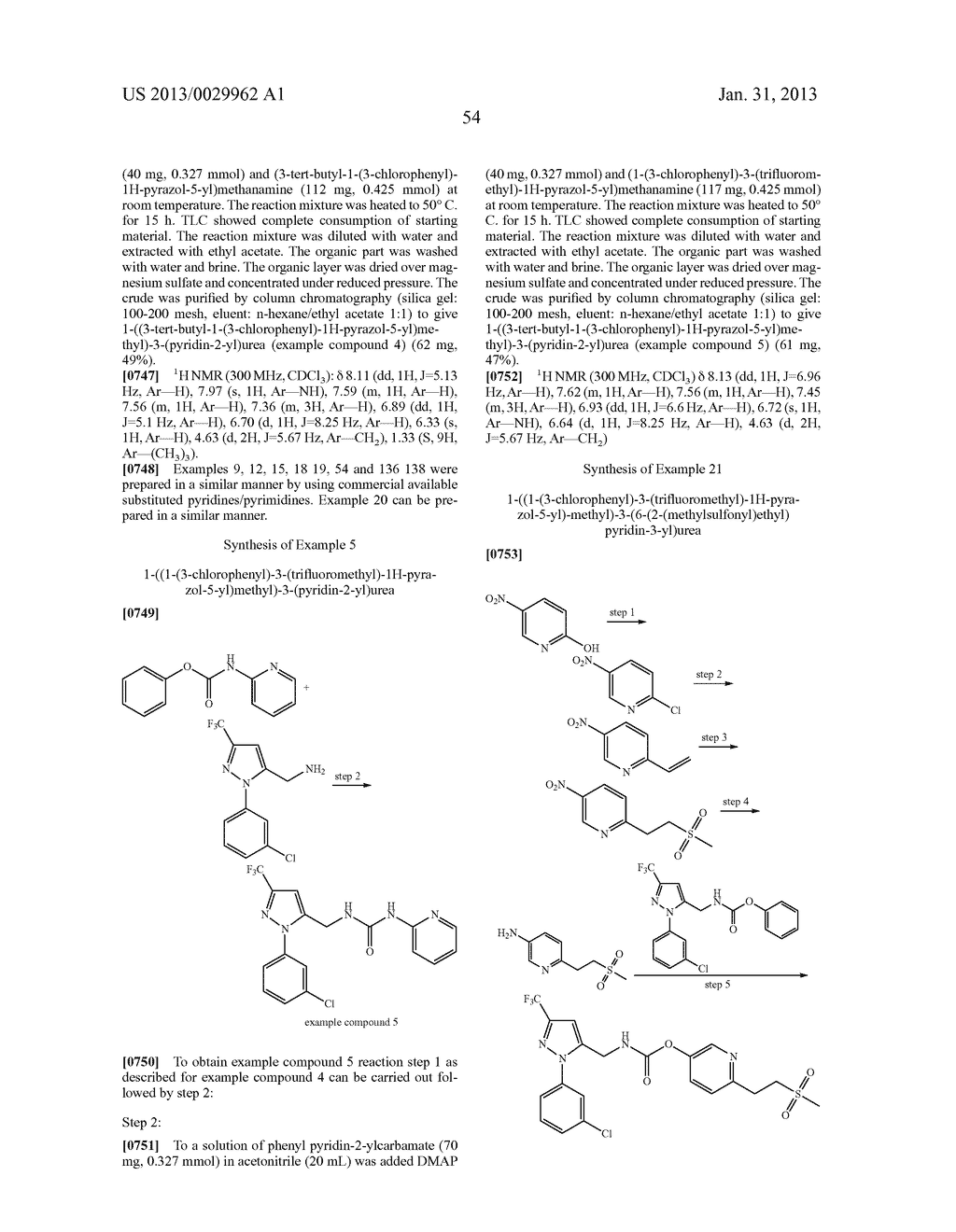 Substituted Heteroaromatic Pyrazole-Containing Carboxamide and Urea     Compounds as Vanilloid Receptor Ligands - diagram, schematic, and image 55