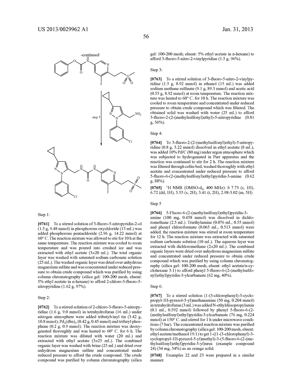 Substituted Heteroaromatic Pyrazole-Containing Carboxamide and Urea     Compounds as Vanilloid Receptor Ligands - diagram, schematic, and image 57