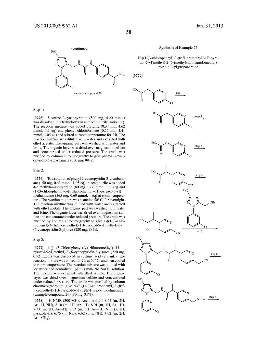 Substituted Heteroaromatic Pyrazole-Containing Carboxamide and Urea     Compounds as Vanilloid Receptor Ligands - diagram, schematic, and image 59