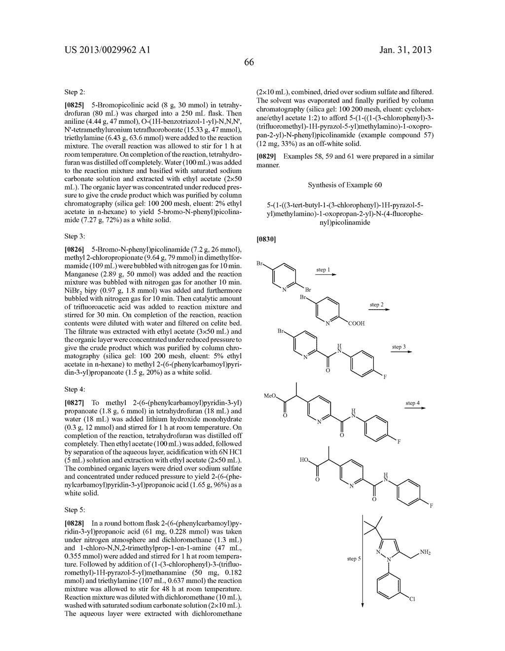 Substituted Heteroaromatic Pyrazole-Containing Carboxamide and Urea     Compounds as Vanilloid Receptor Ligands - diagram, schematic, and image 67