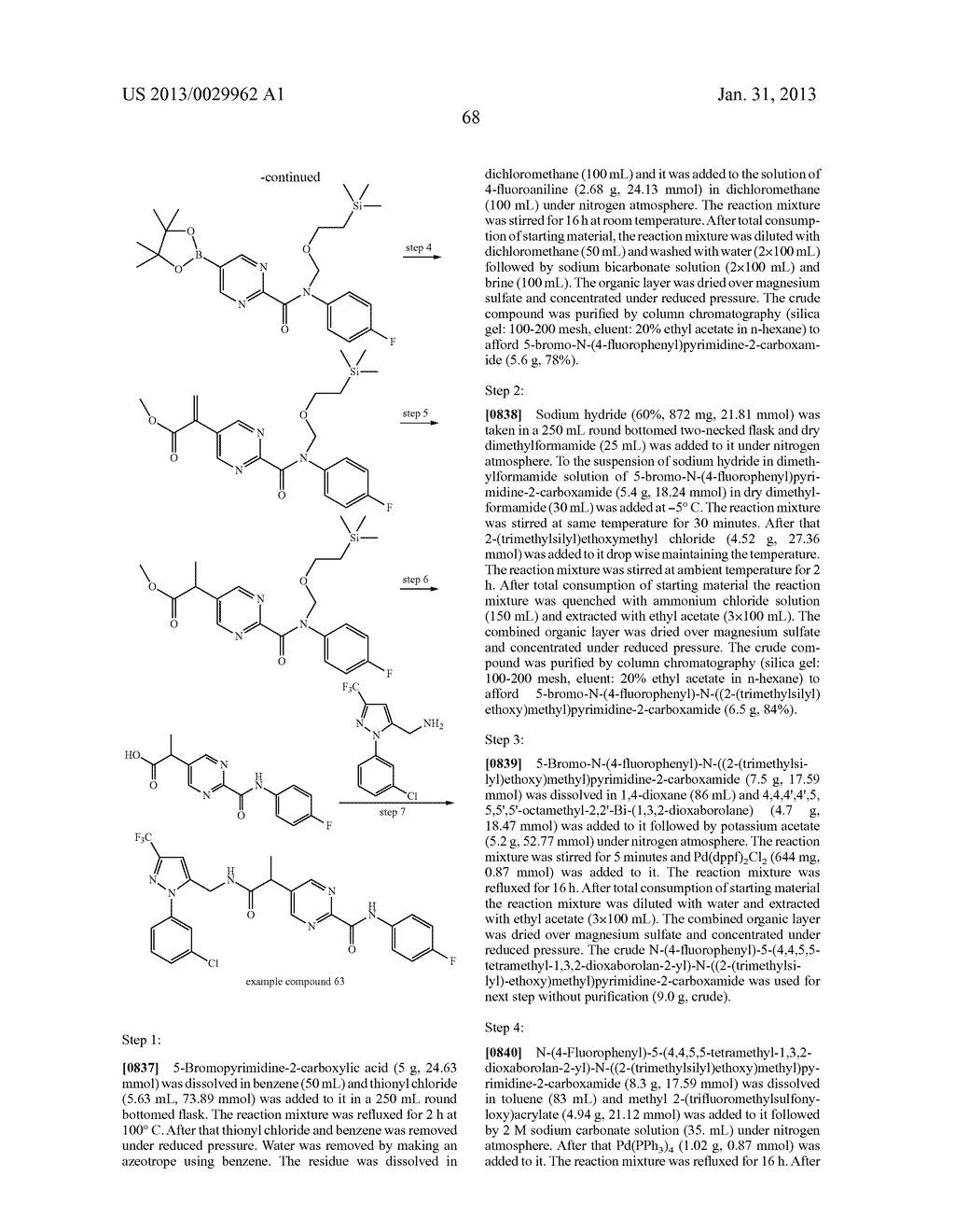 Substituted Heteroaromatic Pyrazole-Containing Carboxamide and Urea     Compounds as Vanilloid Receptor Ligands - diagram, schematic, and image 69