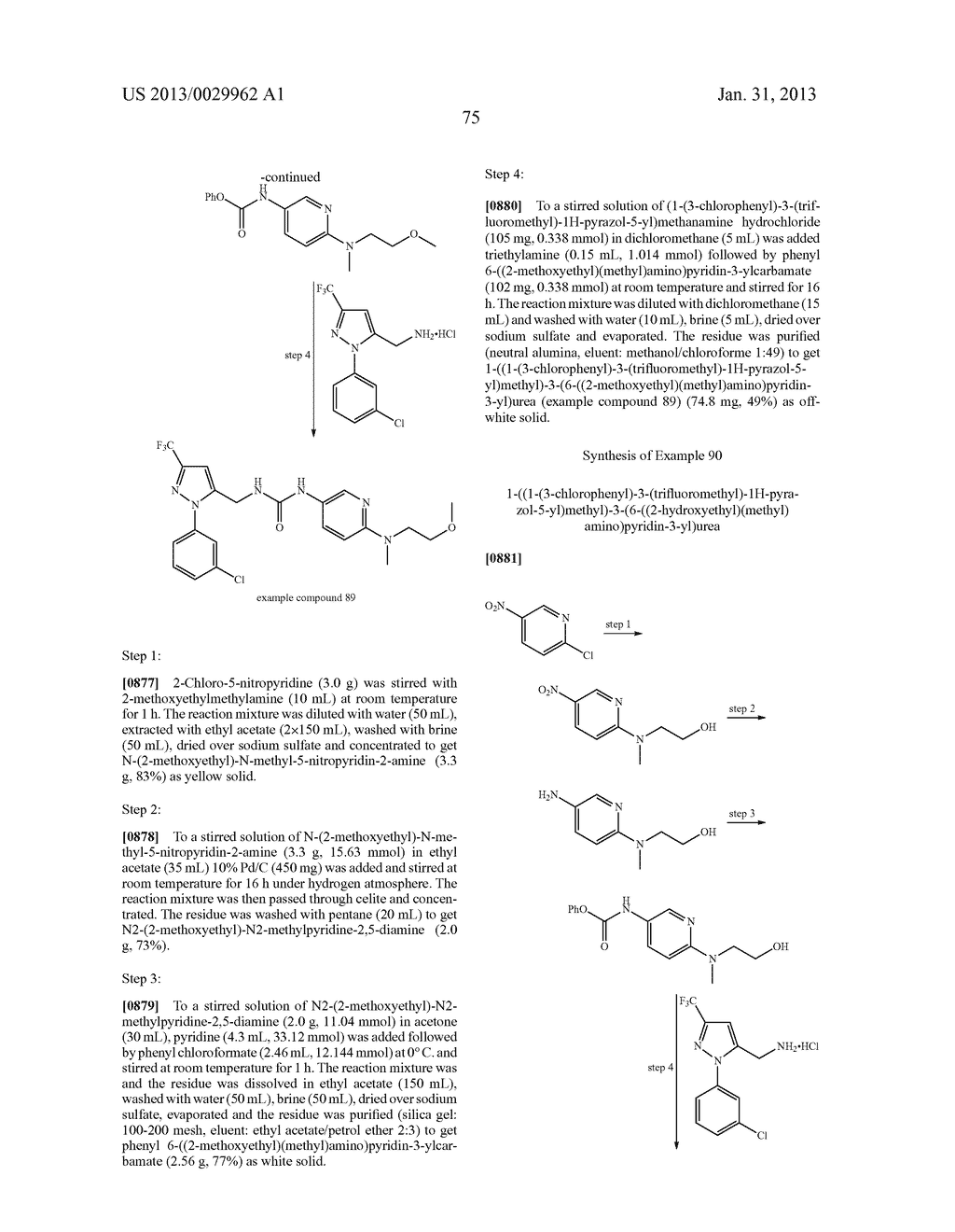 Substituted Heteroaromatic Pyrazole-Containing Carboxamide and Urea     Compounds as Vanilloid Receptor Ligands - diagram, schematic, and image 76