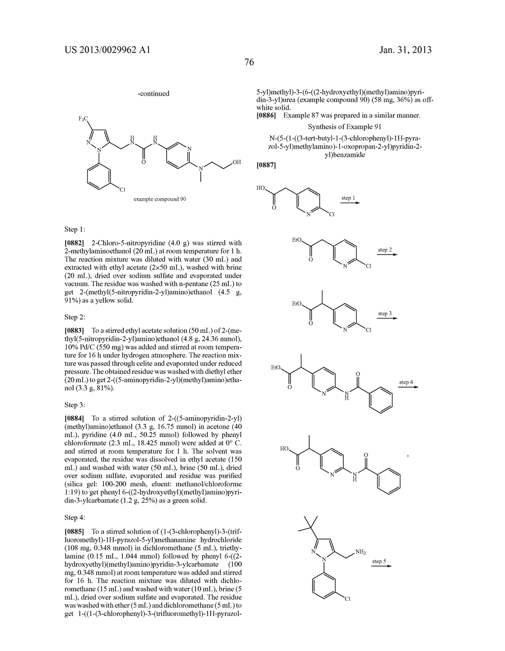 Substituted Heteroaromatic Pyrazole-Containing Carboxamide and Urea     Compounds as Vanilloid Receptor Ligands - diagram, schematic, and image 77