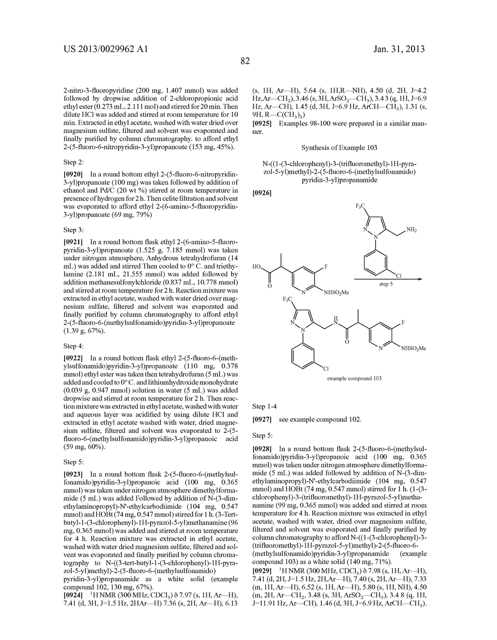 Substituted Heteroaromatic Pyrazole-Containing Carboxamide and Urea     Compounds as Vanilloid Receptor Ligands - diagram, schematic, and image 83