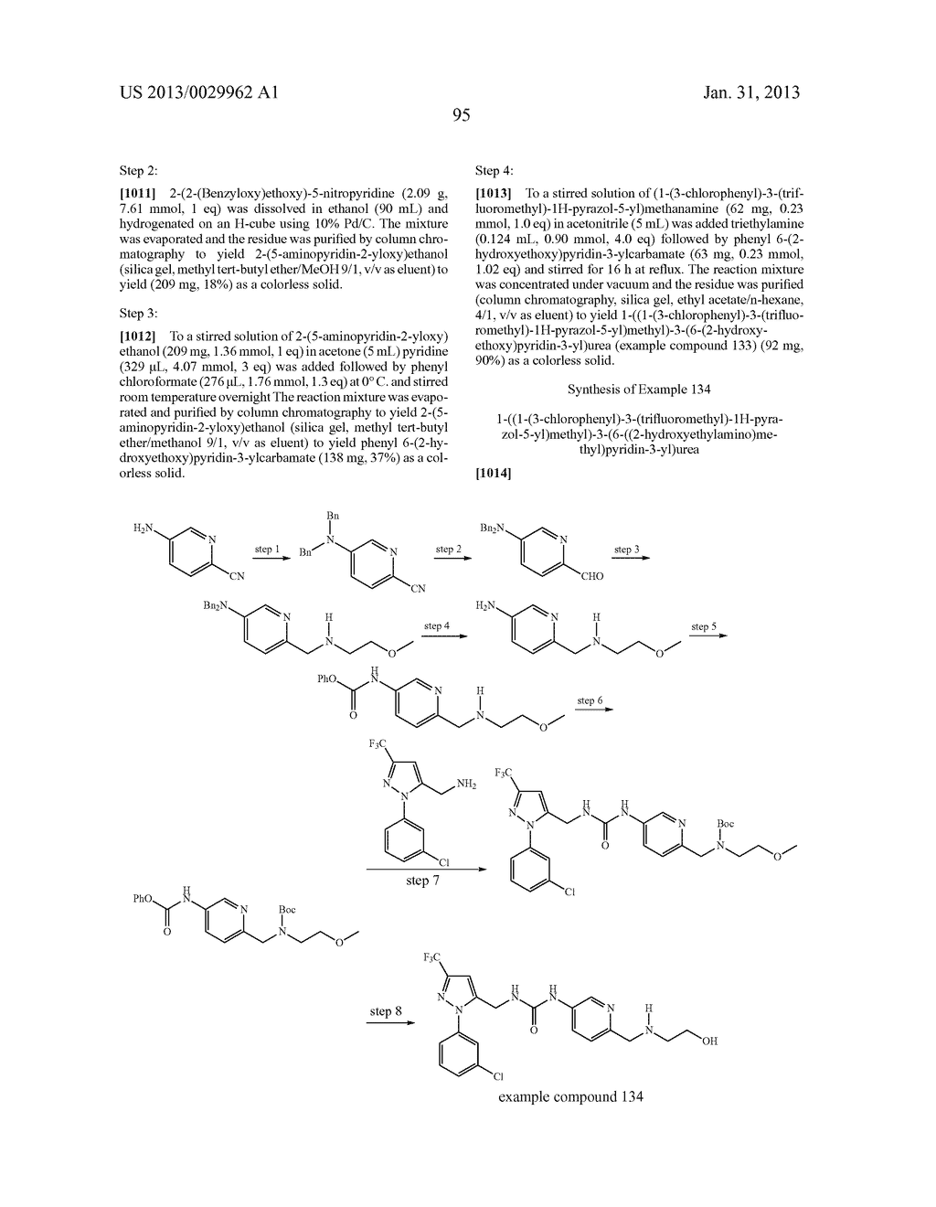 Substituted Heteroaromatic Pyrazole-Containing Carboxamide and Urea     Compounds as Vanilloid Receptor Ligands - diagram, schematic, and image 96