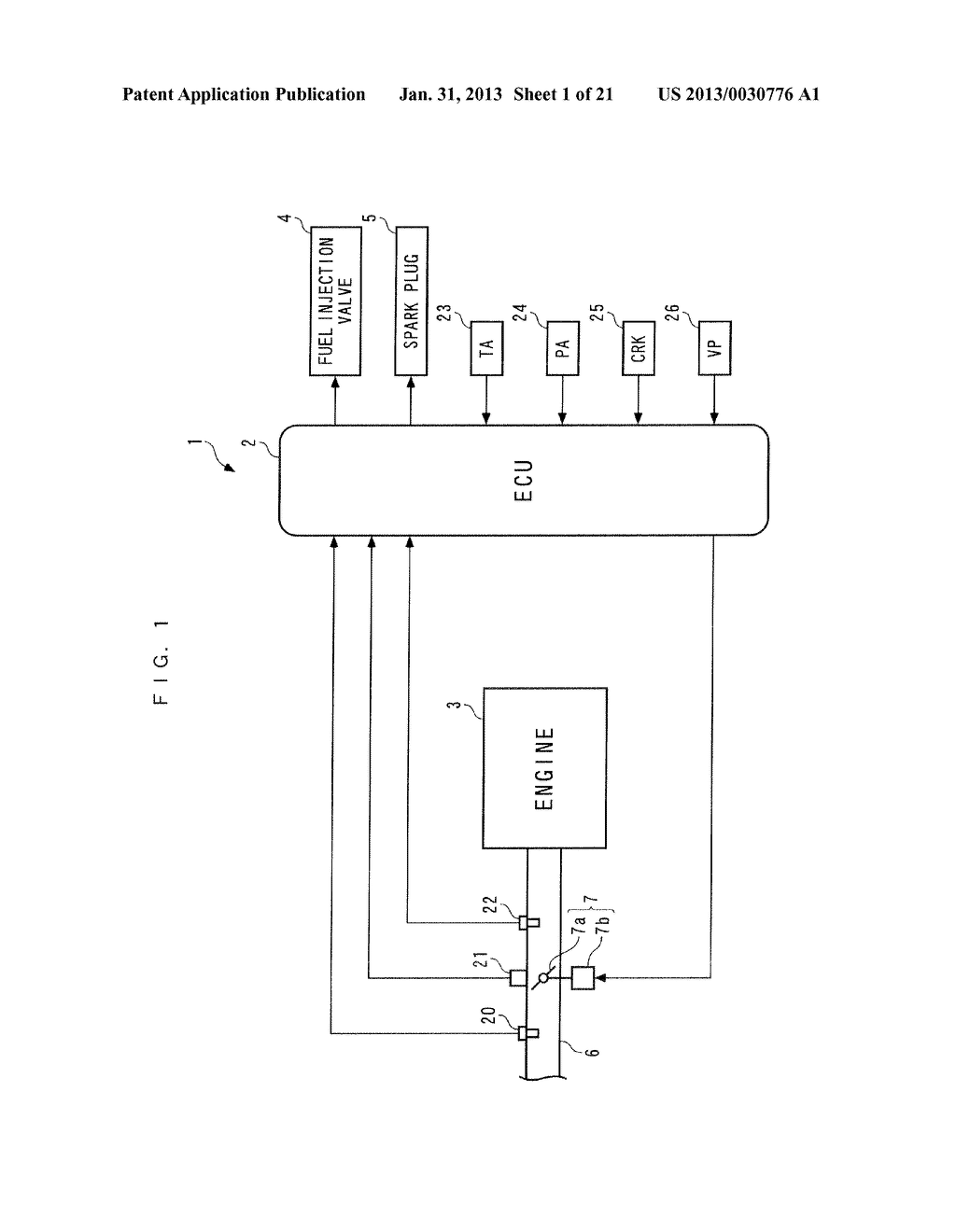 INTAKE PARAMETER-CALCULATING DEVICE FOR INTERNAL COMBUSTION ENGINE AND     METHOD OF CALCULATING INTAKE PARAMETER - diagram, schematic, and image 02