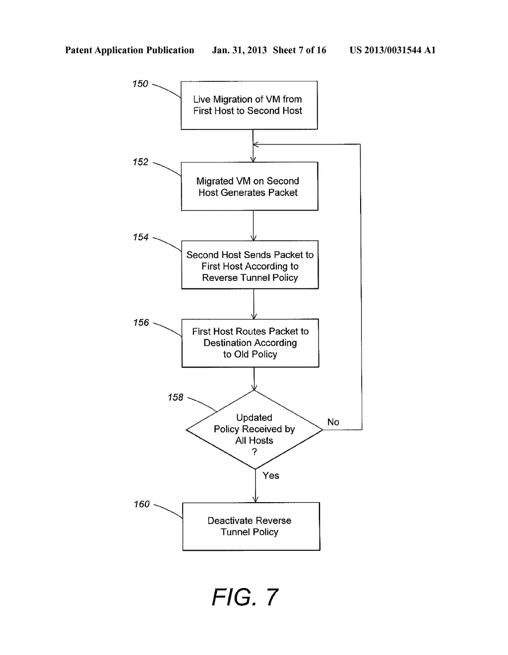 VIRTUAL MACHINE MIGRATION TO MINIMIZE PACKET LOSS IN VIRTUALIZED NETWORK - diagram, schematic, and image 08