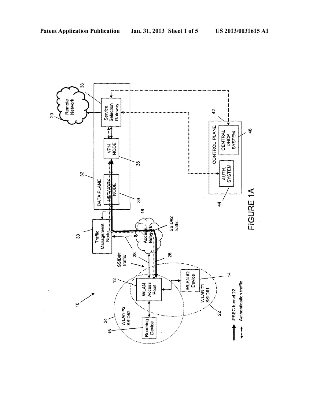 SYSTEM AND METHOD FOR WLAN ROAMING TRAFFIC AUTHENTICATION - diagram, schematic, and image 02