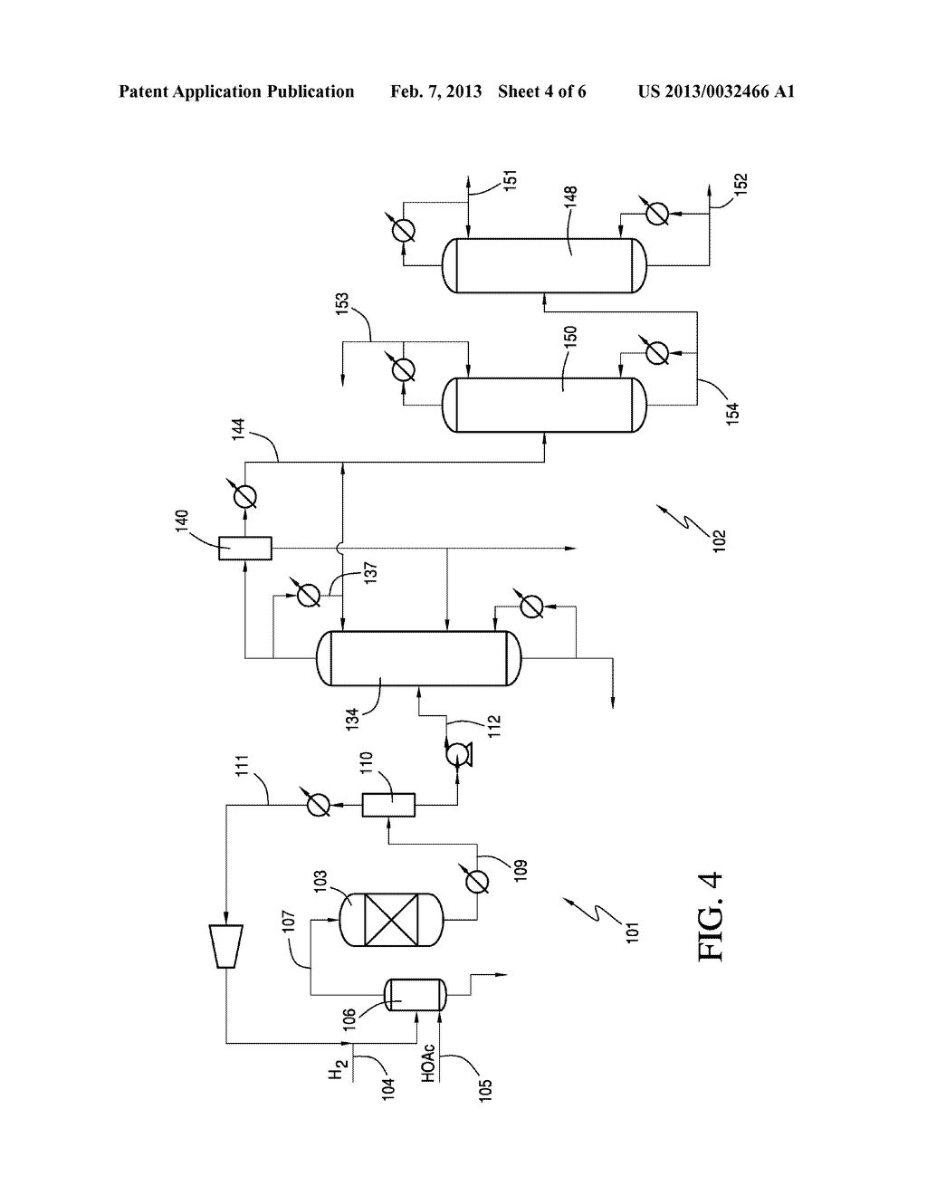 ETHANOL SEPARATION PROCESS HAVING STRIPPING SECTION FOR REDUCING ACETALS - diagram, schematic, and image 05