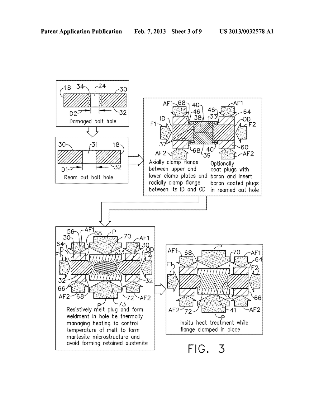 RESISTANCE WELD REPAIRING OF CASING FLANGE HOLES - diagram, schematic, and image 04