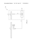 ANTENNA APPARATUS HAVING SENSING COMPONENT COUPLED TO FIRST ANTENNA     COMPONENT TO ADDITIONALLY ACT AS SECOND ANTENNA COMPONENT AND RELATED     SIGNAL PROCESSING DEVICE diagram and image