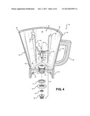 BLENDER WITH VARYING INTERNALLY AND EXTERNALLY SHAPED CONTAINER diagram and image