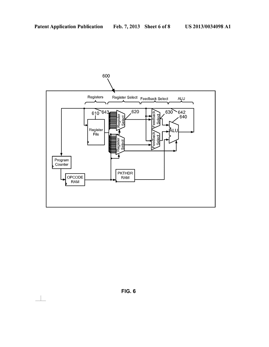 FLEXIBLE METHOD FOR PROCESSING DATA PACKETS IN A NETWORK ROUTING SYSTEM     FOR ENHANCED EFFICIENCY AND MONITORING CAPABILITY - diagram, schematic, and image 07