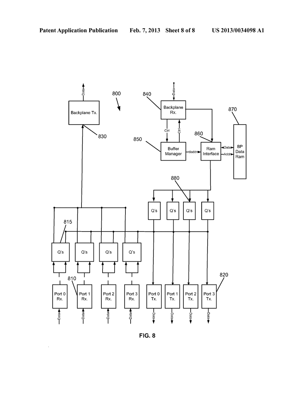 FLEXIBLE METHOD FOR PROCESSING DATA PACKETS IN A NETWORK ROUTING SYSTEM     FOR ENHANCED EFFICIENCY AND MONITORING CAPABILITY - diagram, schematic, and image 09