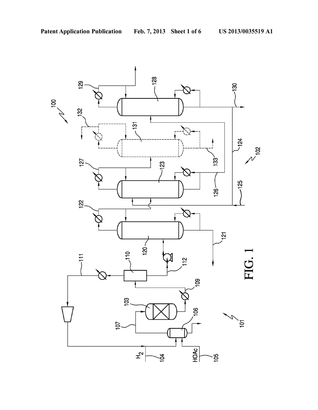 REDUCING ACETALS AND/OR ESTERS DURING ETHANOL SEPARATION PROCESS - diagram, schematic, and image 02