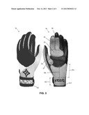 PROTECTIVE GLOVE FOR USE IN ATHLETICS diagram and image