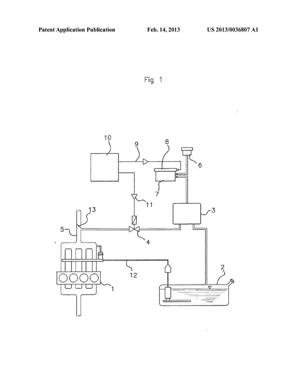 METHOD AND DEVICE FOR DETECTING THE PINCHING OF A COUPLING HOSE BETWEEN A     TANK AND A GASOLINE VAPOR FILTER - diagram, schematic, and image 02