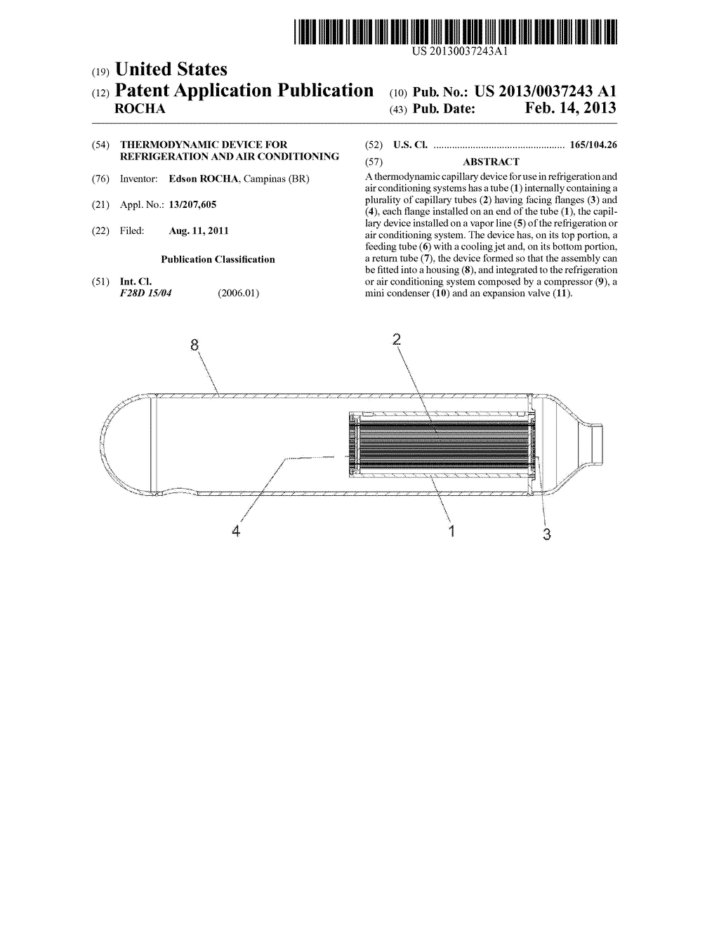 Thermodynamic Device For Refrigeration And Air Conditioning - diagram, schematic, and image 01