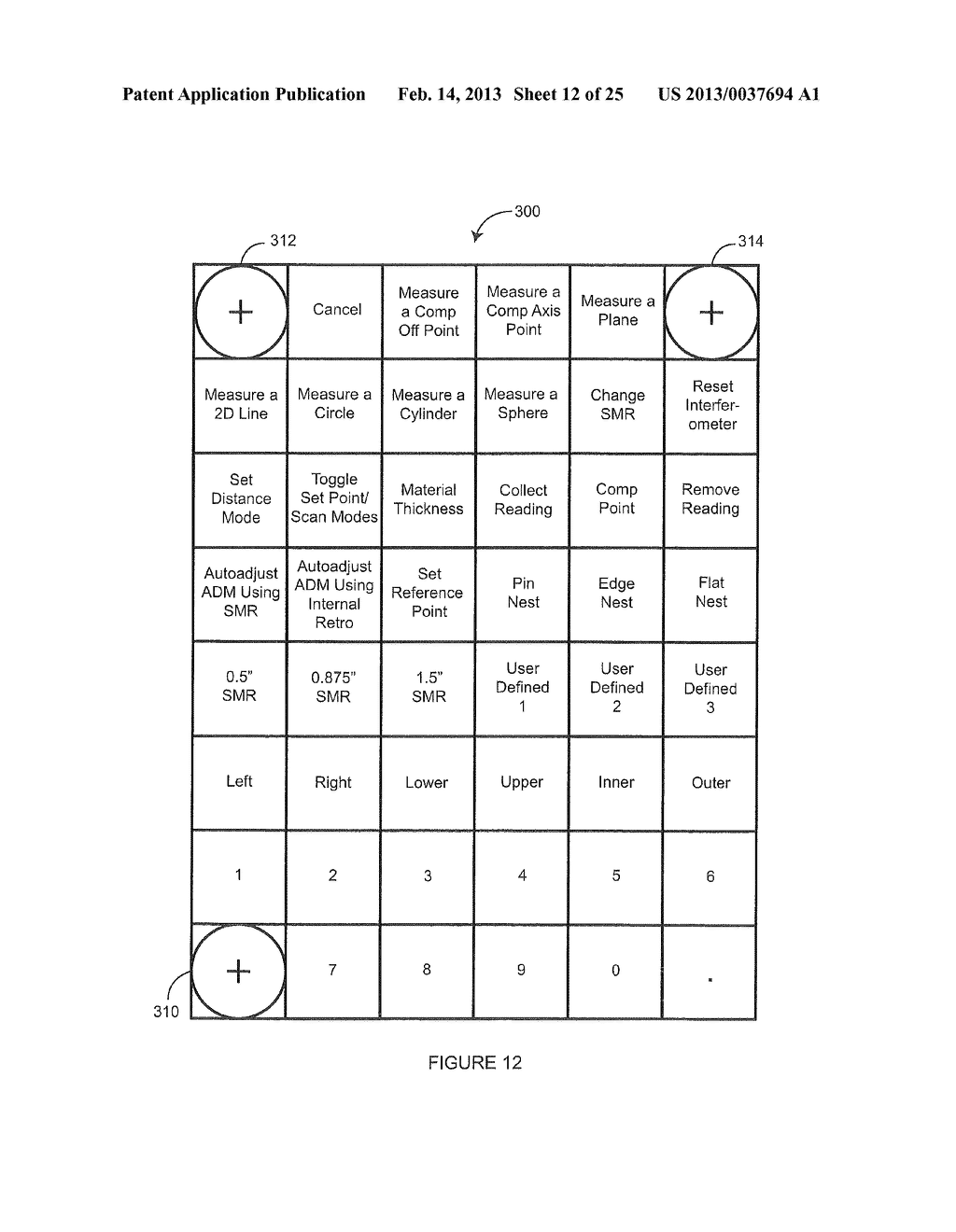 METHOD AND APPARATUS FOR USING GESTURES TO CONTROL A LASER TRACKER - diagram, schematic, and image 13