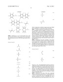 ORGANIC ELECTRONIC MATERIAL, POLYMERIZATION INITIATOR AND THERMAL     POLYMERIZATION INITIATOR, INK COMPOSITION, ORGANIC THIN FILM AND     PRODUCTION METHOD FOR SAME, ORGANIC ELECTRONIC ELEMENT, ORGANIC     ELECTROLUMINESCENT ELEMENT, LIGHTING DEVICE, DISPLAY ELEMENT, AND DISPLAY     DEVICE diagram and image