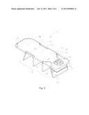 Lounge Chair Equipped for Face Down Lounging diagram and image