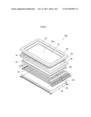 DISPLAY DEVICE AND CUSHIONING MEMBER USABLE IN THE SAME diagram and image