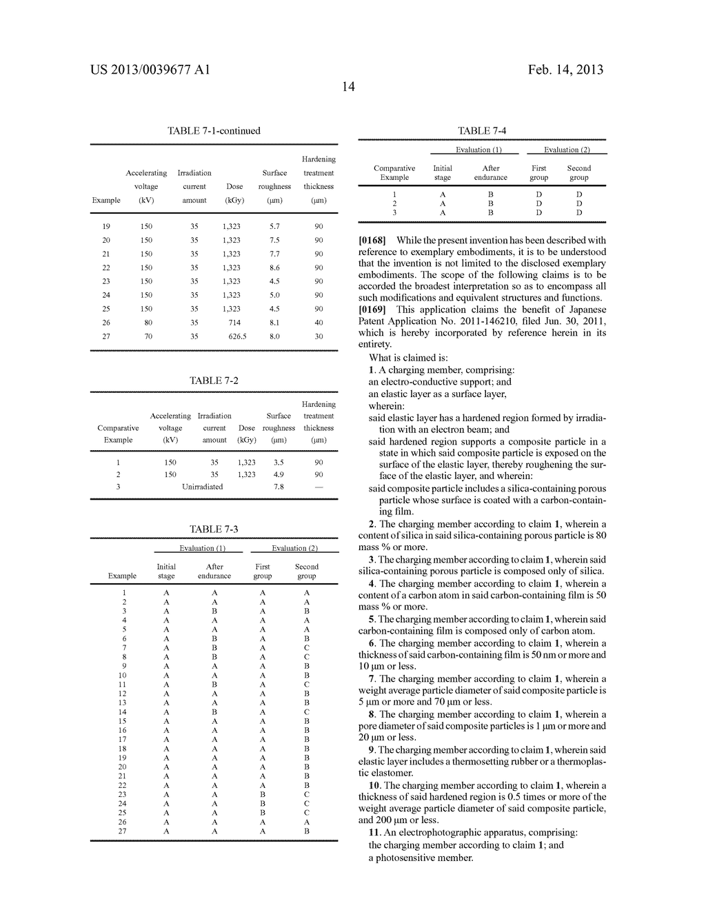 CHARGING MEMBER, MANUFACTURING METHOD FOR CHARGING MEMBER, AND     ELECTROPHOTOGRAPHIC APPARATUS - diagram, schematic, and image 18