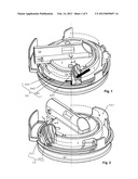 Fastening Device for Fastening an Assembly in an Opening of a Wall of a     Vehicle diagram and image