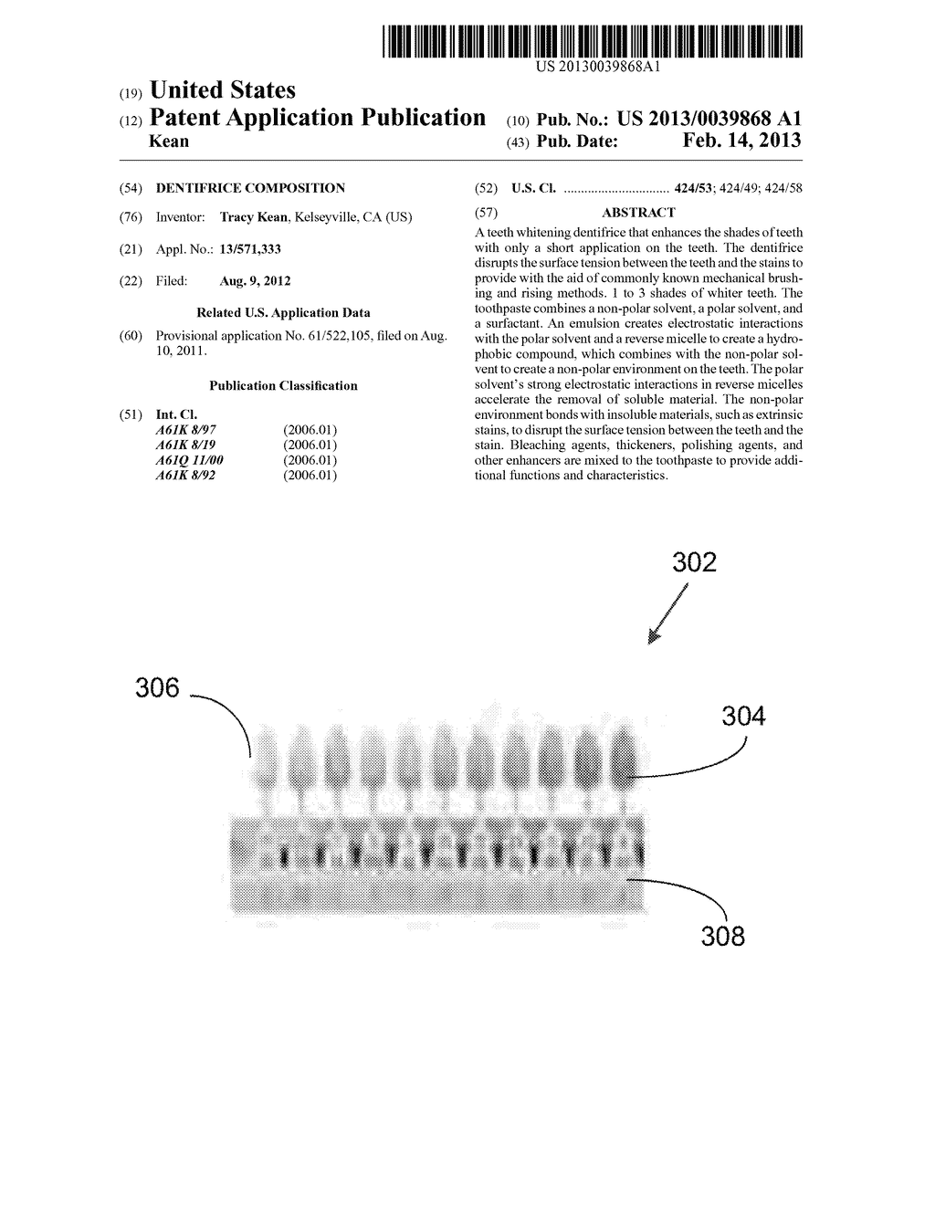 Dentifrice Composition - diagram, schematic, and image 01