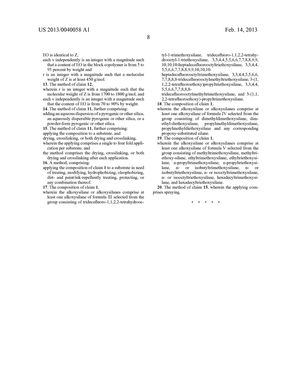 FORMULATION SUITABLE FOR USE AS AN ANTI-GRAFFITI COATING HAVING IMPROVED     COVERAGE PROPERTIES - diagram, schematic, and image 10