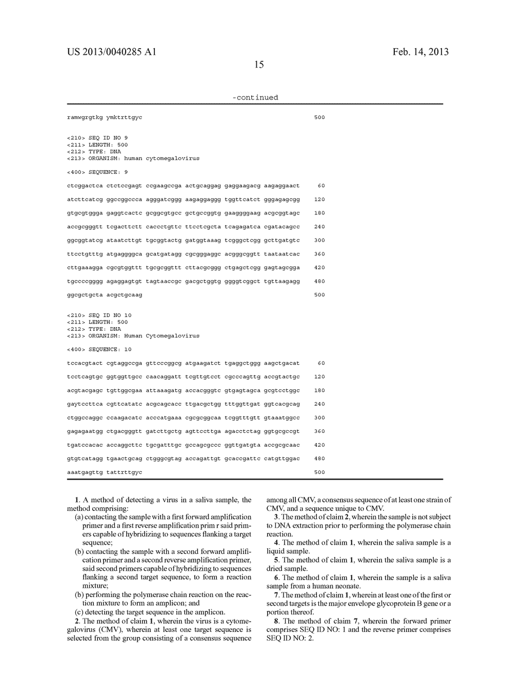 Saliva Polymerase Chain Reaction Assay for  Cytomegalovirus Infection - diagram, schematic, and image 20