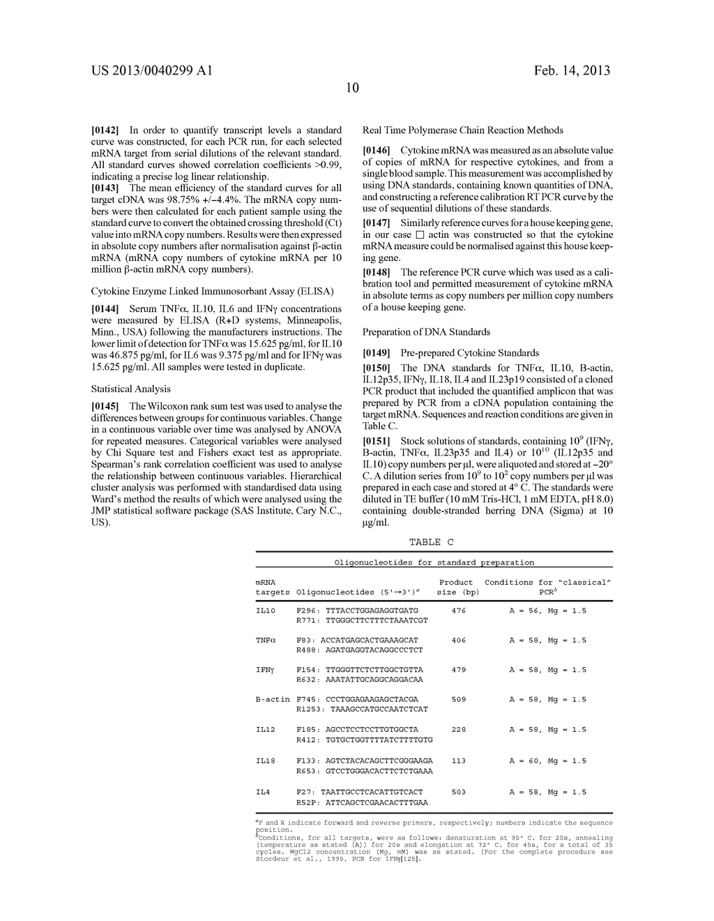 METHOD FOR DETECTING OR MONITORING SEPSIS BY ANALYSING CYTOKINE MRNA     EXPRESSION LEVELS - diagram, schematic, and image 20