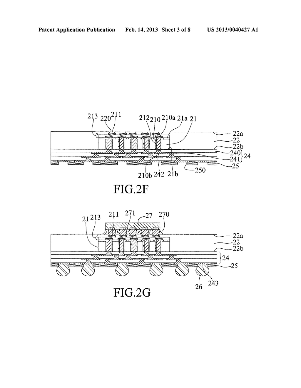 FABRICATION METHOD OF PACKAGING SUBSTRATE HAVING THROUGH-HOLED INTERPOSER     EMBEDDED THEREIN - diagram, schematic, and image 04