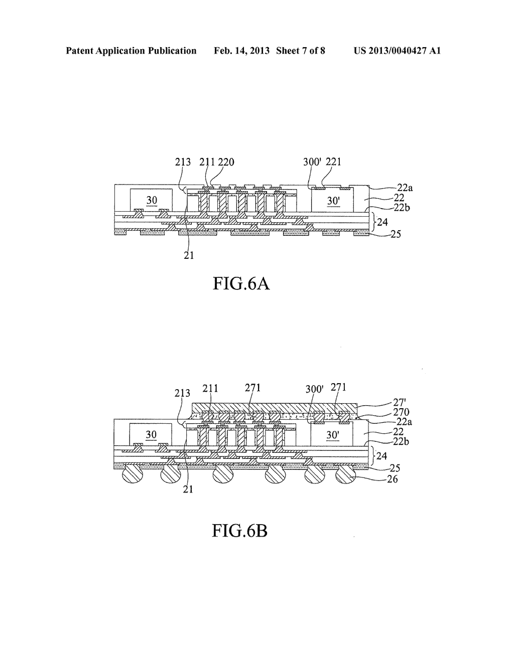 FABRICATION METHOD OF PACKAGING SUBSTRATE HAVING THROUGH-HOLED INTERPOSER     EMBEDDED THEREIN - diagram, schematic, and image 08