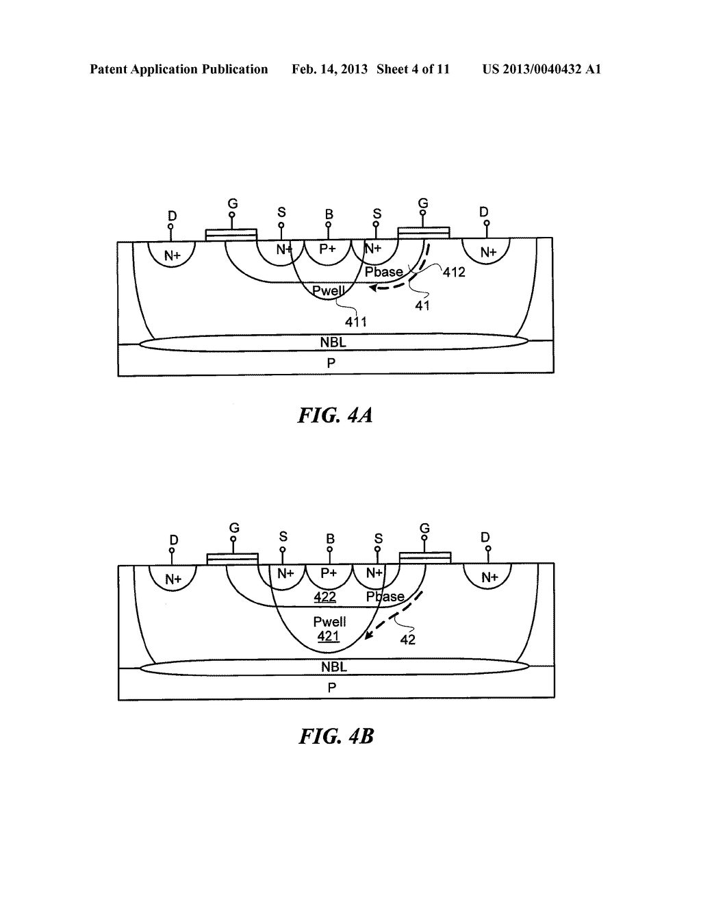 METHODS OF MANUFACTURING LATERAL DIFFUSED MOS DEVICES WITH LAYOUT     CONTROLLED BODY CURVATURE AND RELATED DEVICES - diagram, schematic, and image 05