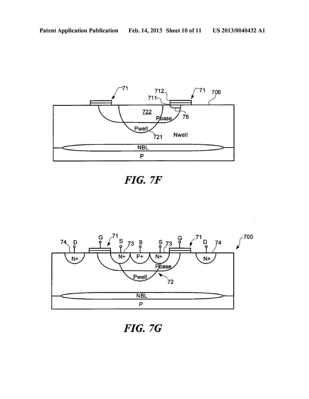 METHODS OF MANUFACTURING LATERAL DIFFUSED MOS DEVICES WITH LAYOUT     CONTROLLED BODY CURVATURE AND RELATED DEVICES - diagram, schematic, and image 11