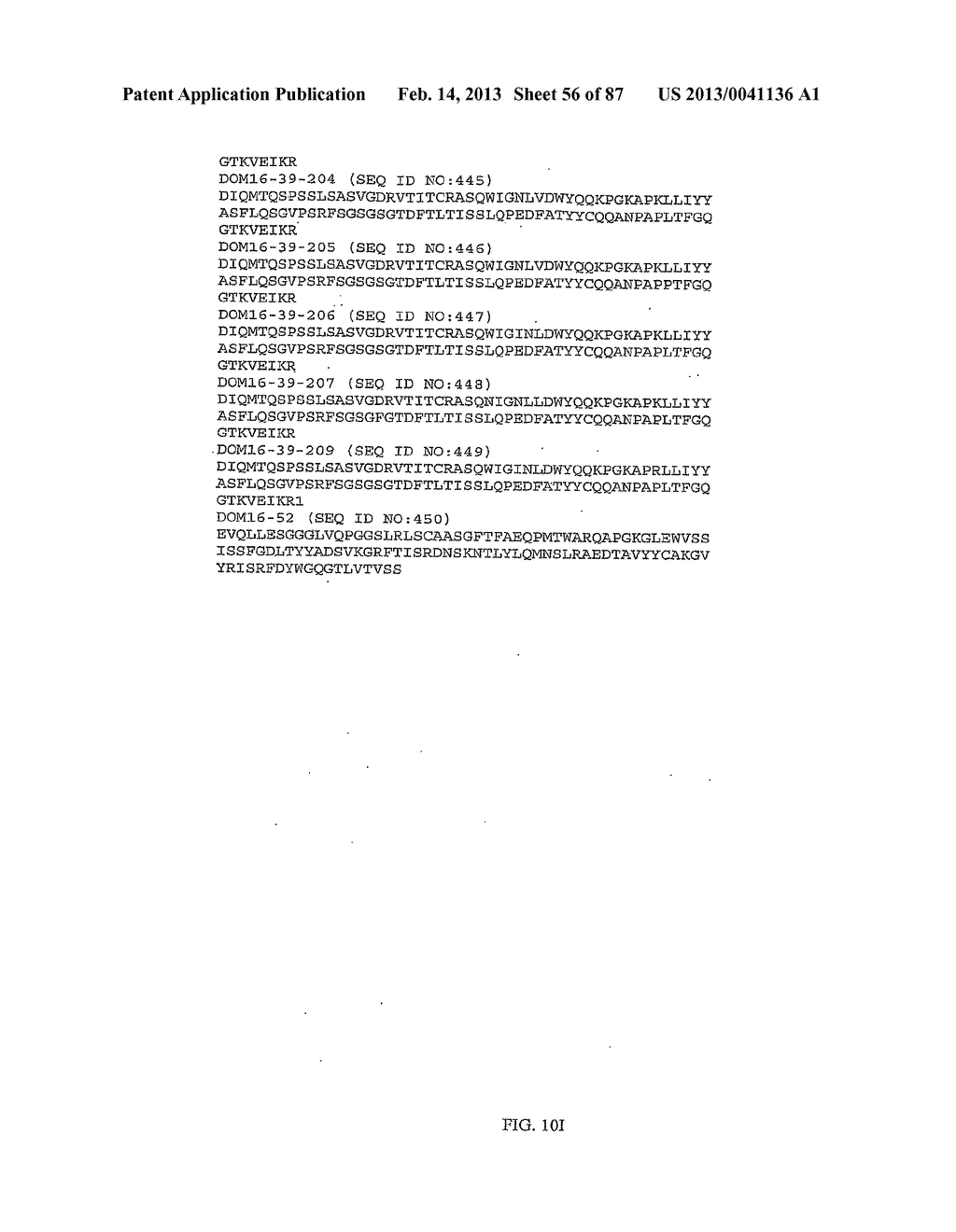 LIGANDS THAT HAVE BINDING SPECIFICITY FOR EGFR AND/OR VEGF AND METHODS OF     USE THEREFOR - diagram, schematic, and image 57