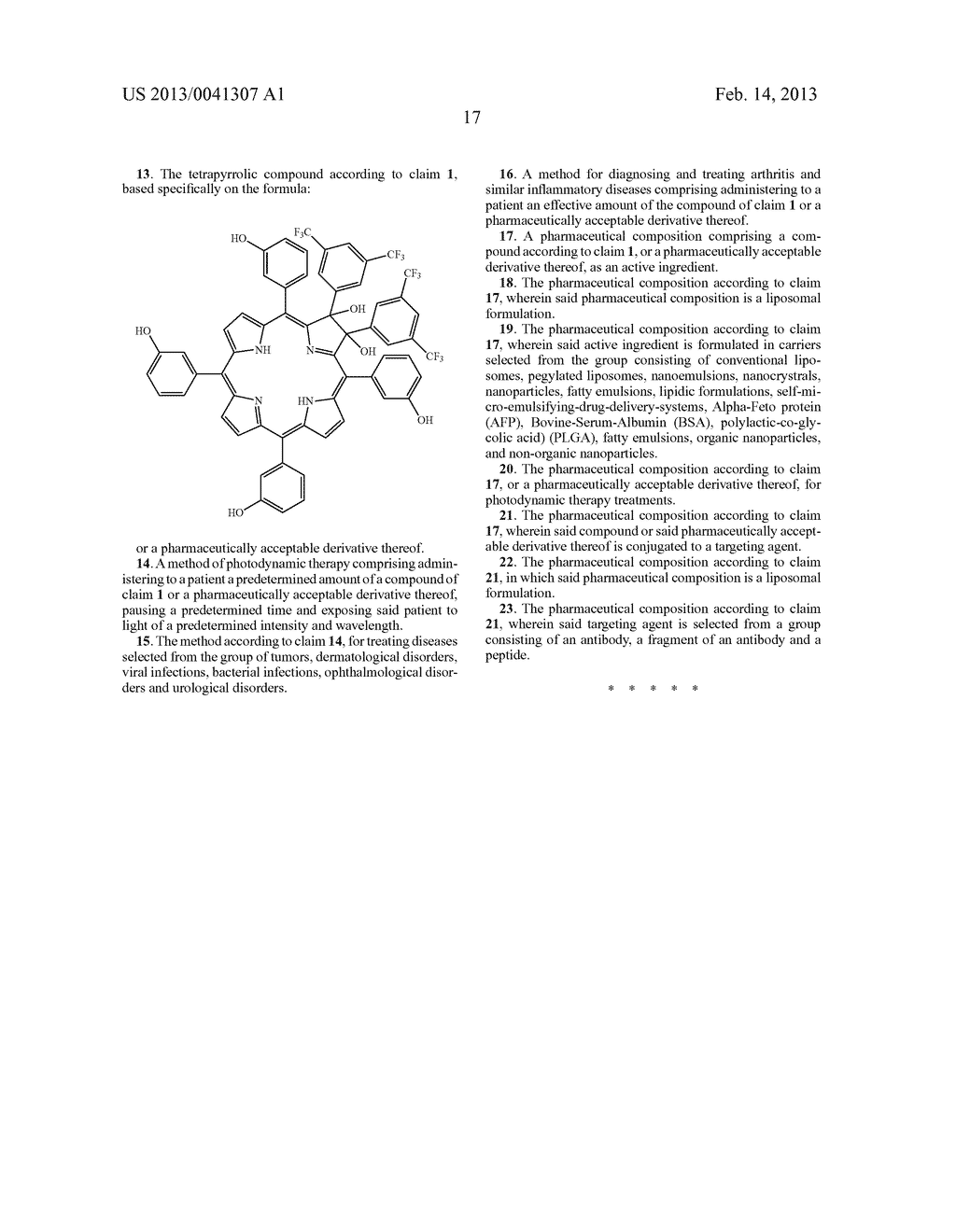APPLICATION OF BETA-FUNCTIONALIZED DIHYDROXY-CHLORINS FOR PDT - diagram, schematic, and image 25