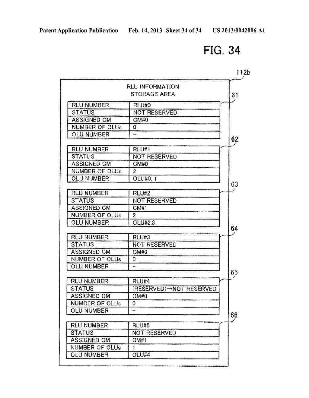 STORAGE APPARATUS AND STORAGE MANAGEMENT METHOD - diagram, schematic, and image 35