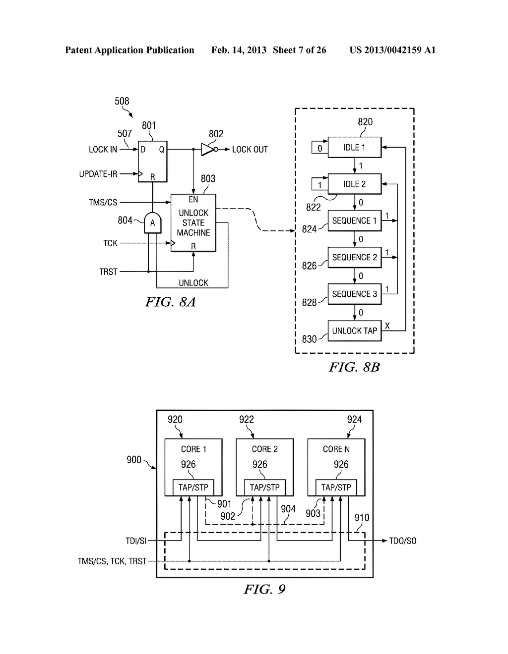 LOCK STATE MACHINE OPERATIONS UPON STP DATA CAPTURES AND SHIFTS - diagram, schematic, and image 08