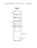 BEVERAGE DISPENSER WITH WATER COOLER AND CONCENTRATE ADDING DEVICE diagram and image