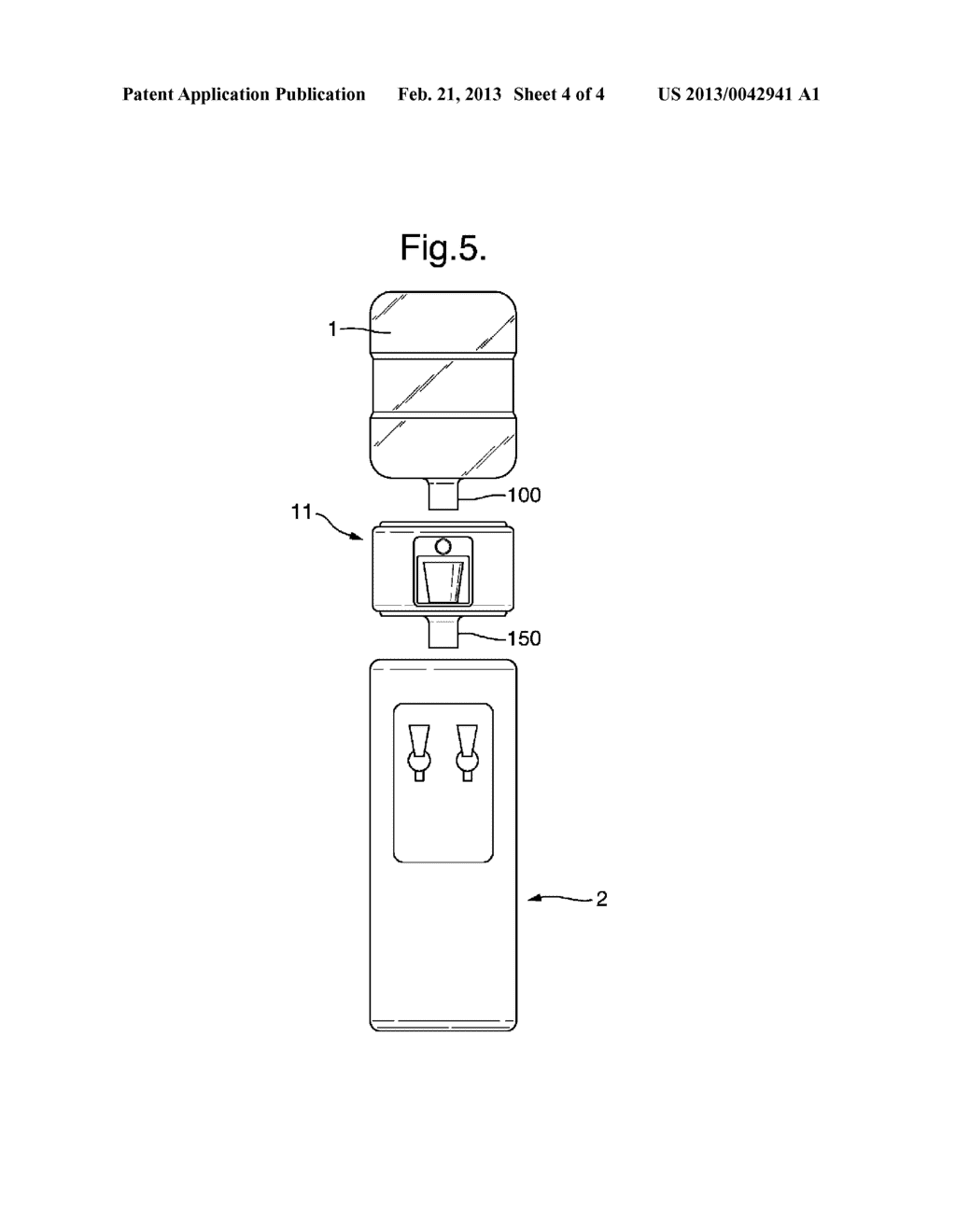 BEVERAGE DISPENSER WITH WATER COOLER AND CONCENTRATE ADDING DEVICE - diagram, schematic, and image 05