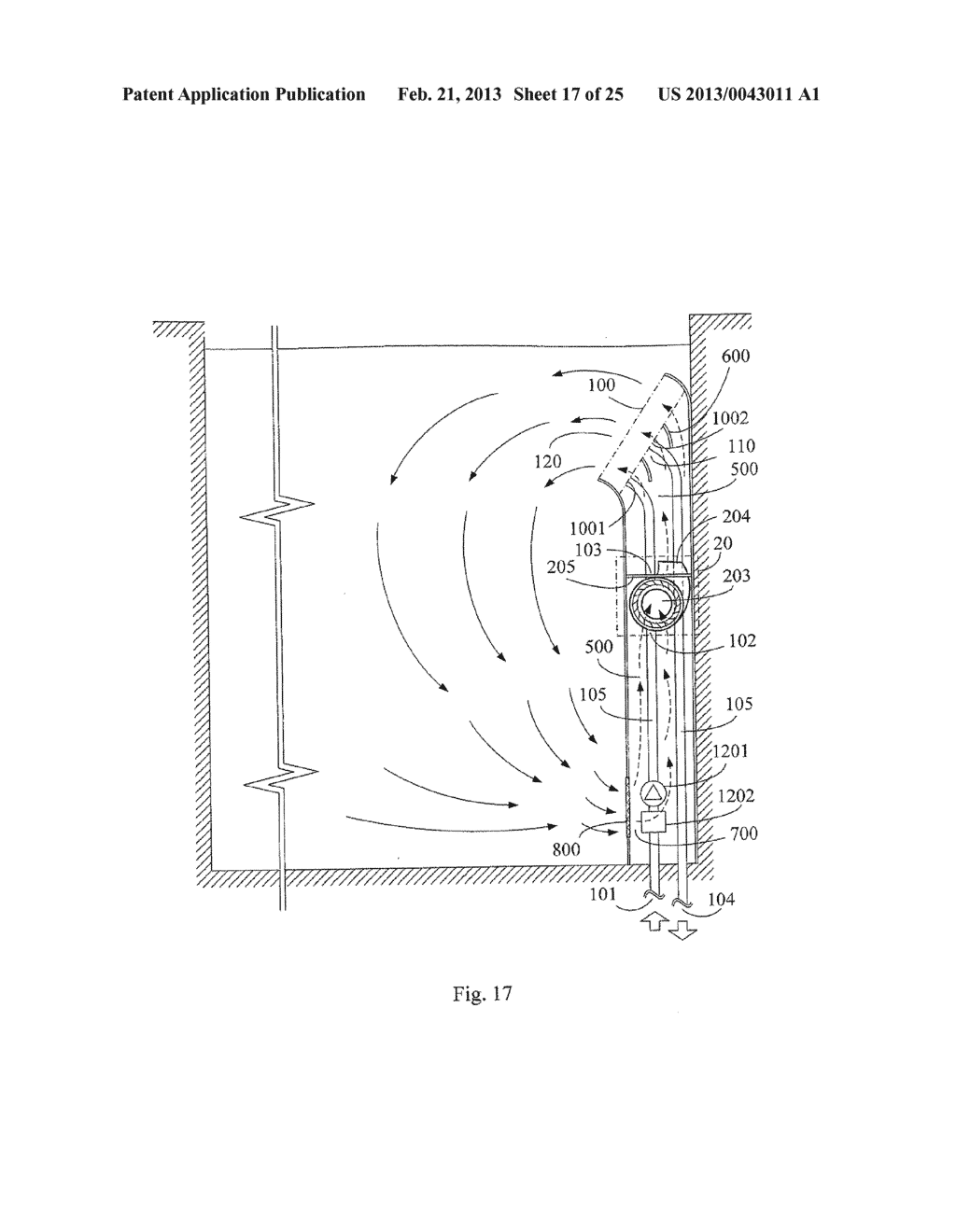 BUILDINGS HAVING THERMALLY ACTUATED AND PUMPED SECONDARY FLUID AS REFLUX - diagram, schematic, and image 18