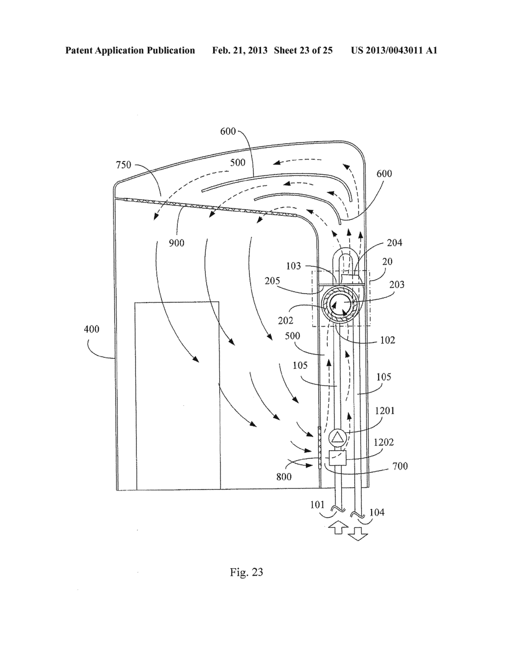 BUILDINGS HAVING THERMALLY ACTUATED AND PUMPED SECONDARY FLUID AS REFLUX - diagram, schematic, and image 24