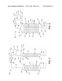 PROCESS FOR RECOVERING HYDROPROCESSED HYDROCARBONS WITH TWO STRIPPERS IN     ONE VESSEL diagram and image