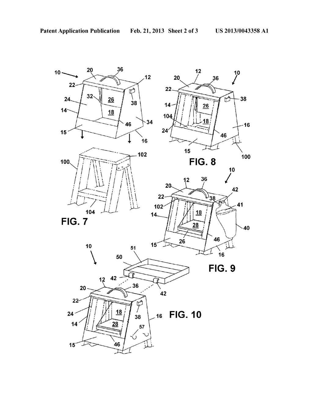 COMBINED LADDER ENGAGEABLE TOOL CARRIER AND STEP STOOL - diagram, schematic, and image 03