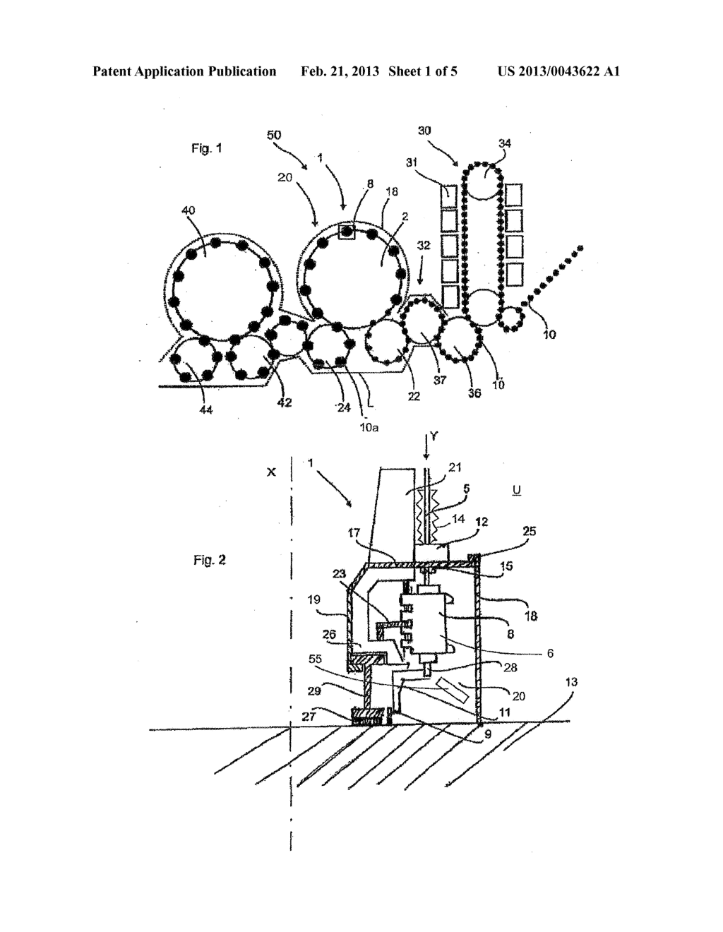 APPARATUS FOR SHAPING PLASTICS MATERIAL PRE-FORMS INTO PLASTICS MATERIAL     CONTAINERS WITH PRESSURE PADS - diagram, schematic, and image 02