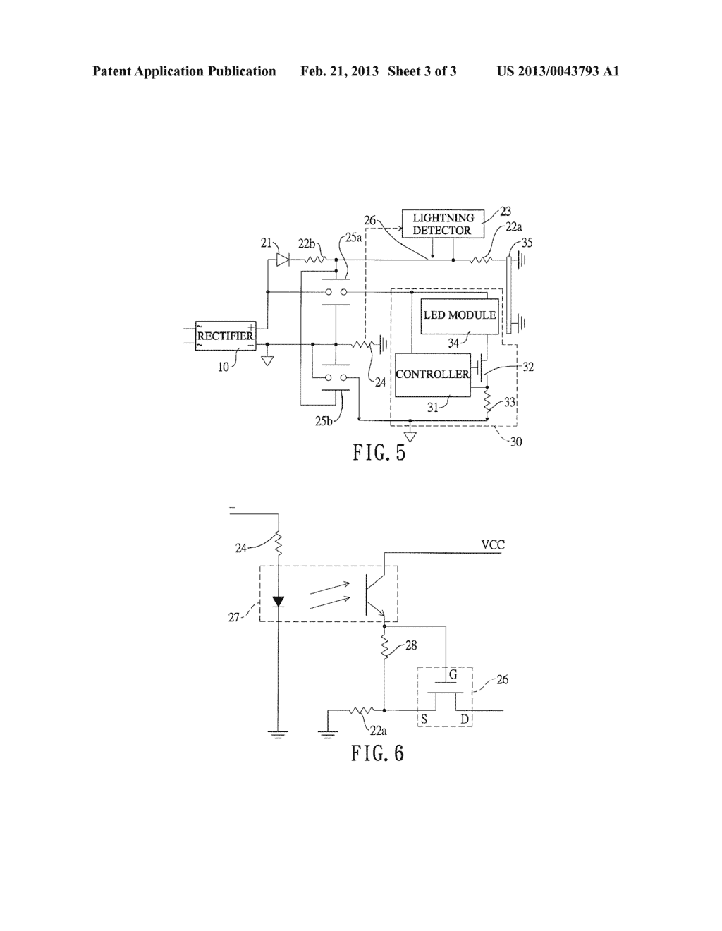 LIGHTNING-PROOF AC LED DRIVING DEVICE - diagram, schematic, and image 04